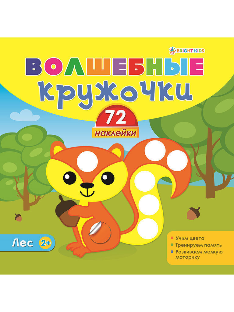 Книга А4,  8стр+4стр "Волшебные кружочки. Игрушки"