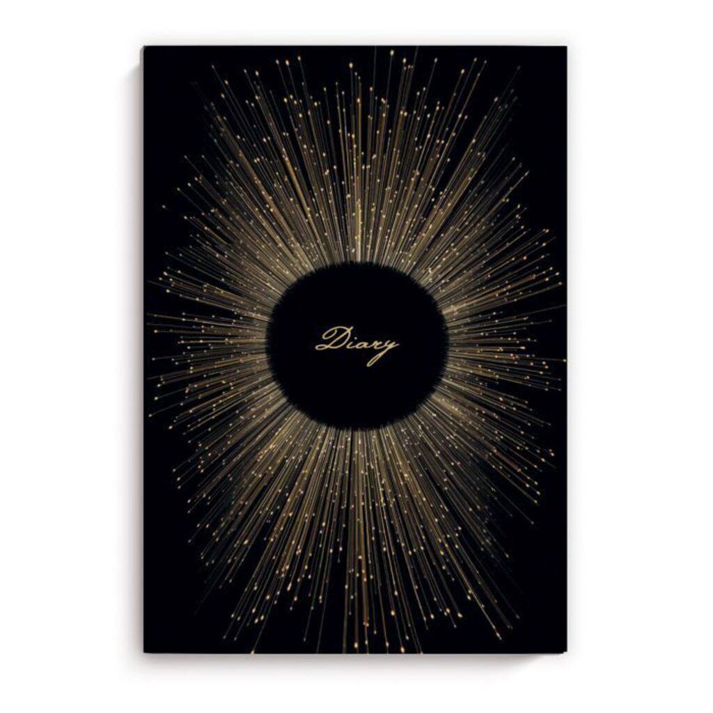 Ежедневник недат А5 "Diary. Золотое мерцание" 160 стр., тв.переплет, тисн.фольгой, софт-тач
