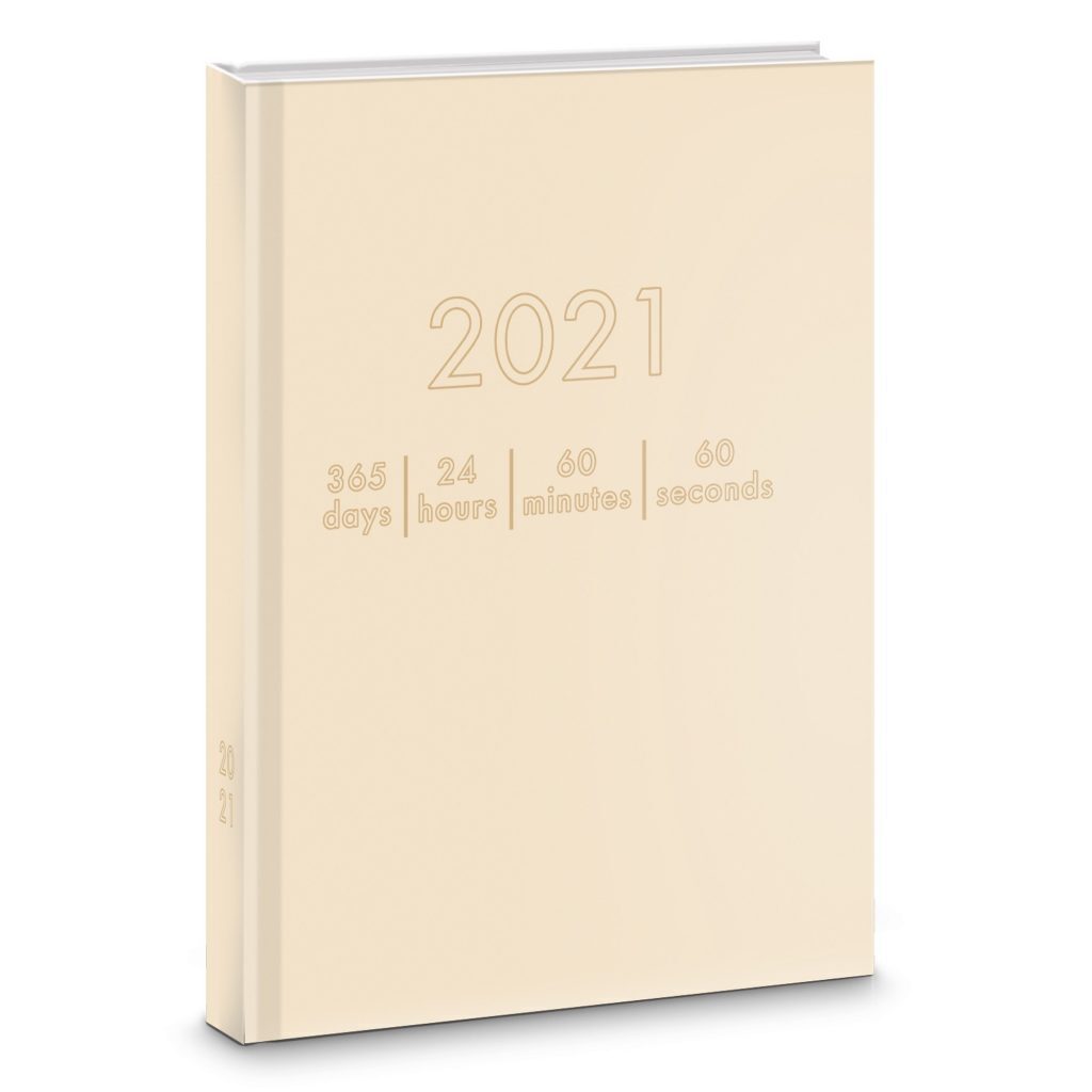 Ежедневник дат. 2021г А5  7БЦ "On-Line. Кофе с молоком" 176л., мат.лам., блинт.тисн.