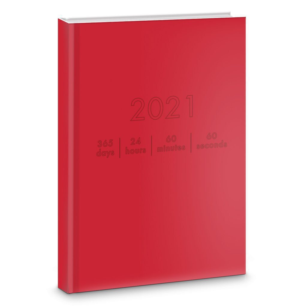 Ежедневник дат. 2021г А5  7БЦ "On-Line. Красное пламя" 176л., мат.лам., блинт.тисн.