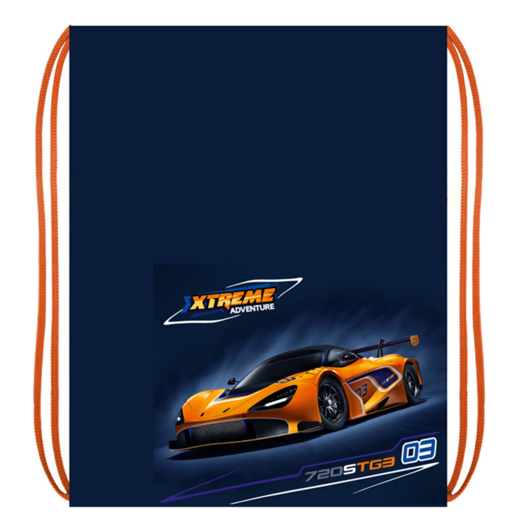 Мешок для обуви 2 отд, 330*420, карман "Auto orange"