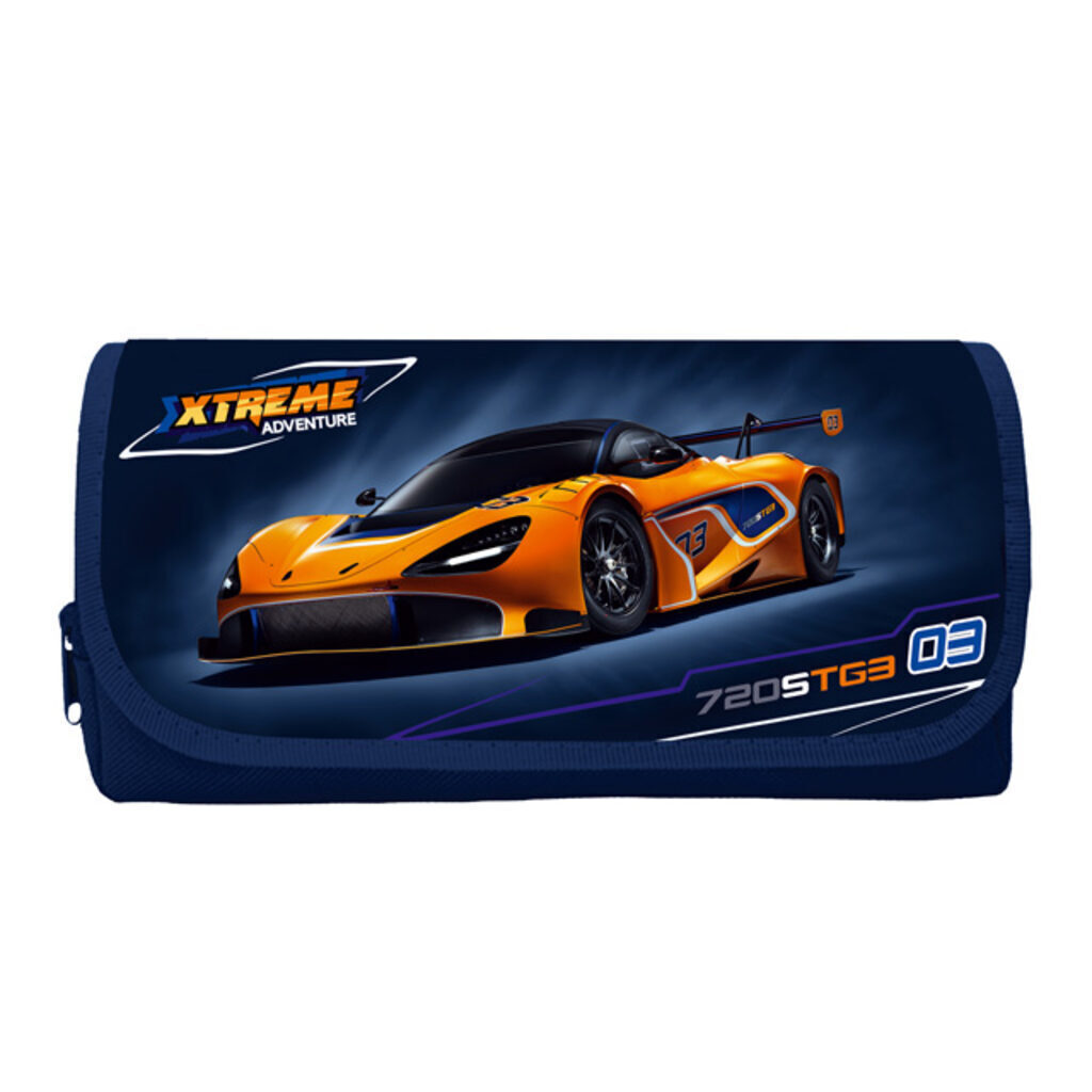 Пенал-косметичка (200*100) 2 отд. Auto orange
