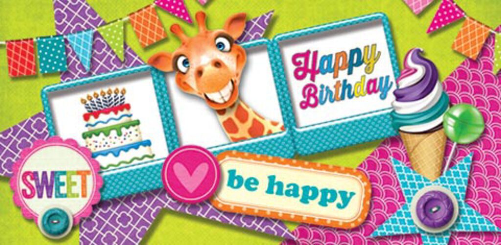 Конверт для денег "Happy Birthday"