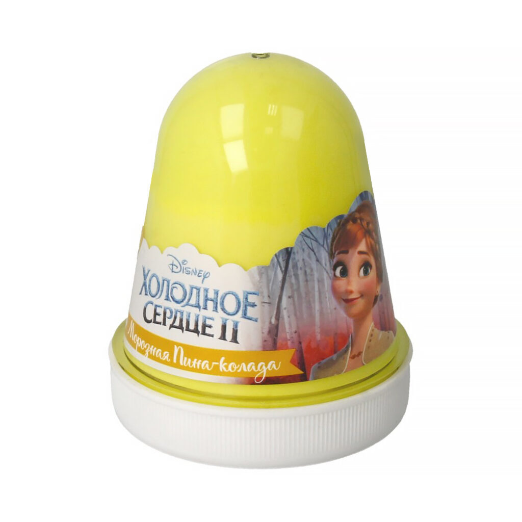 Слайм "Disney Slime" Fluffy 130гр "Морозная пина-колада", белый