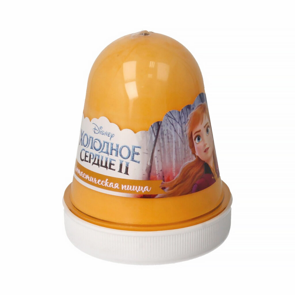 Слайм "Disney Slime" Fluffy 130гр "Фантастическая пицца", желтый