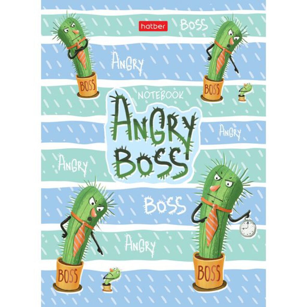 Блокнот А6 7БЦ  64л  "Angry Boss" кл./лин.