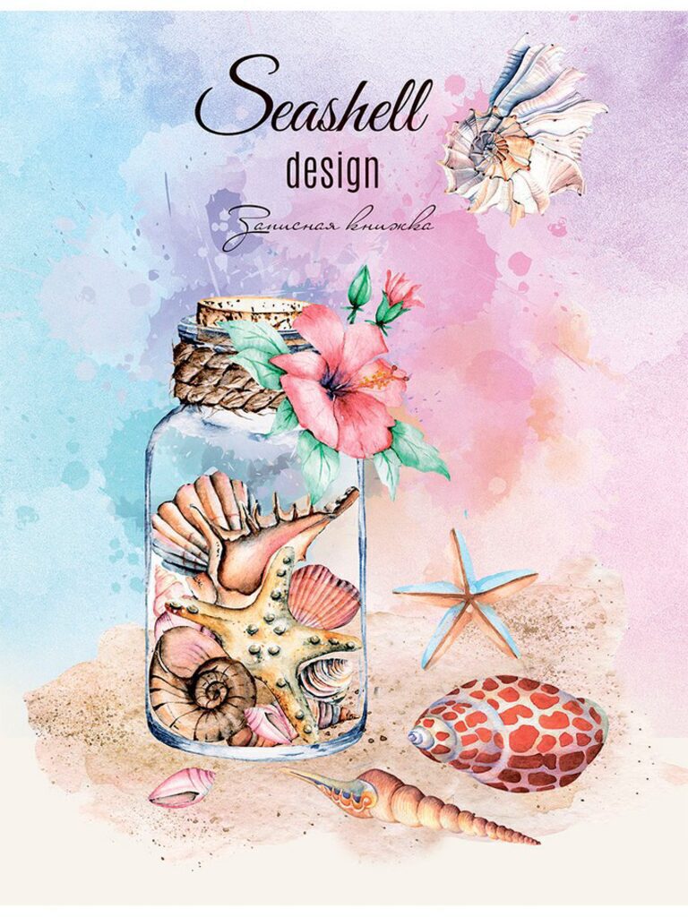 Блокнот А5 7БЦ  80л "Морская тематика" клетка, глянц.лам.