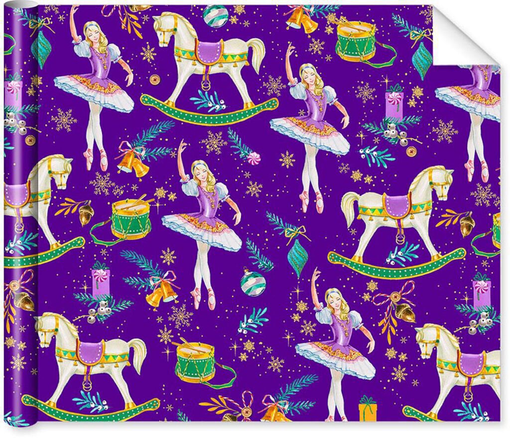 Бумага упаковочная 70*100см "Балет"