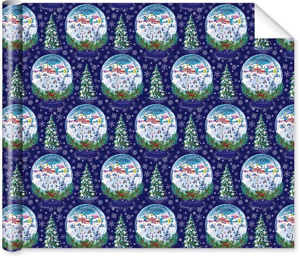 Бумага упаковочная 70*100см "Новогодний шар"