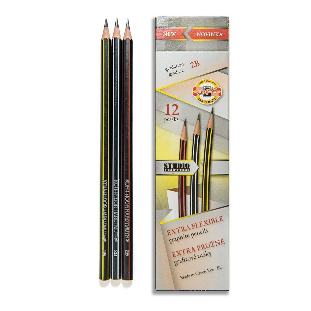 Карандаш  Koh-I-Noor  2В пластиковый, цв.корпус