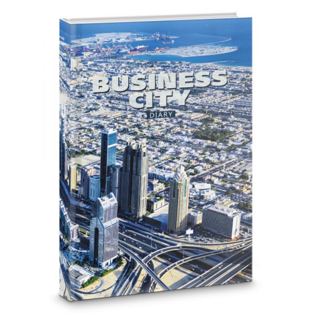 Ежедневник недат. А5  7БЦ "Деловой город" 224 стр., мат.лам.