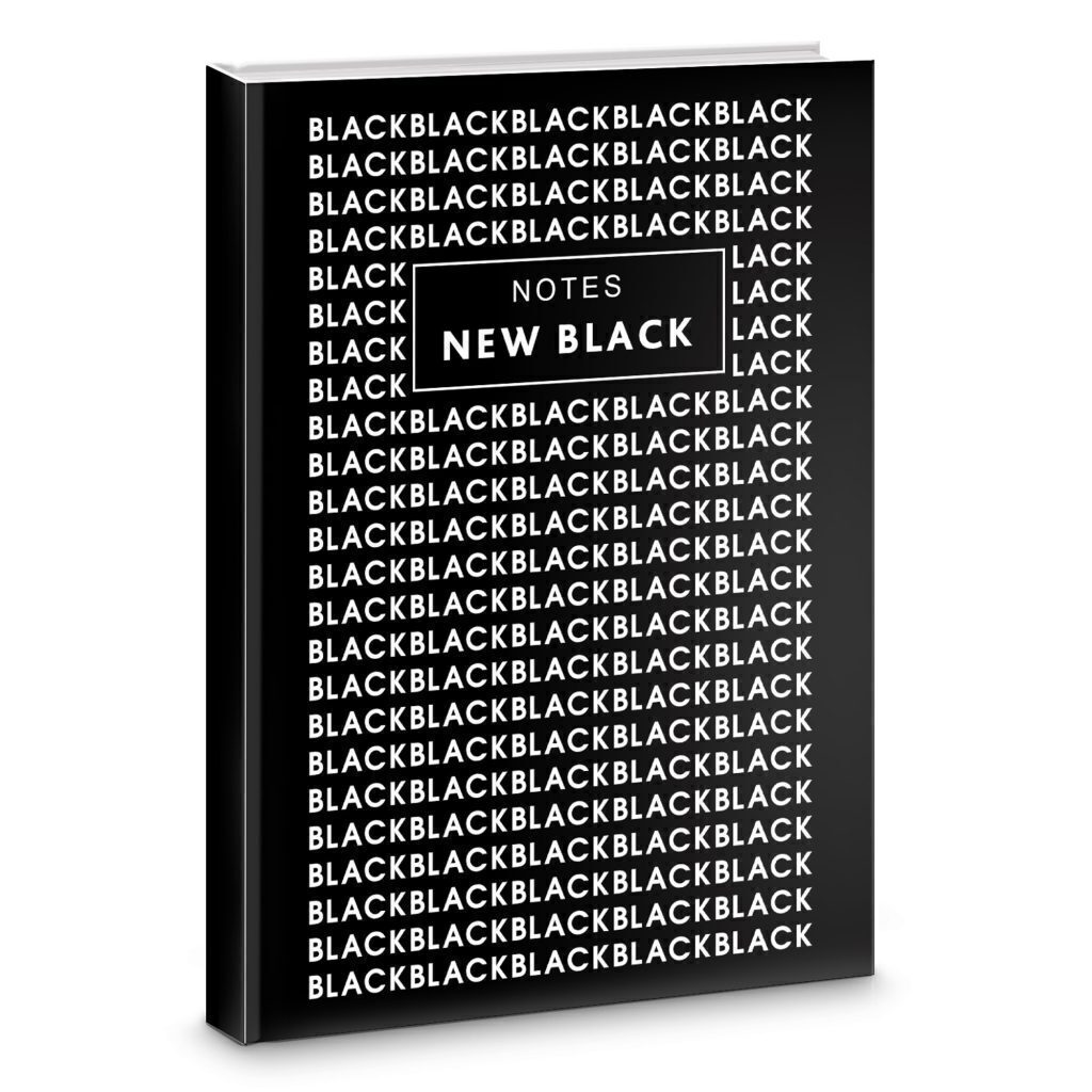 Еженедельник полудат. А5 "New Black. Дизайн 2" диз.картон, склейка