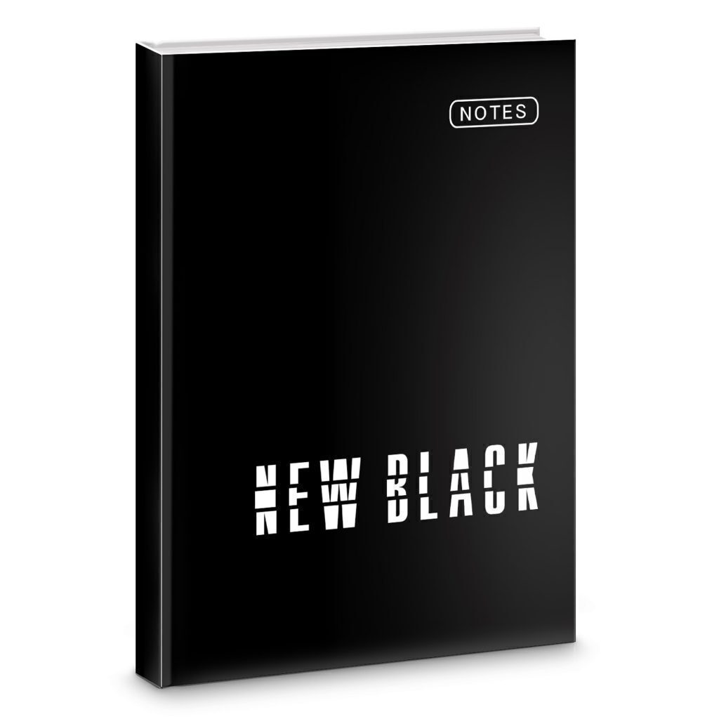 Еженедельник полудат. А5 "New Black. Дизайн 4" диз.картон, склейка