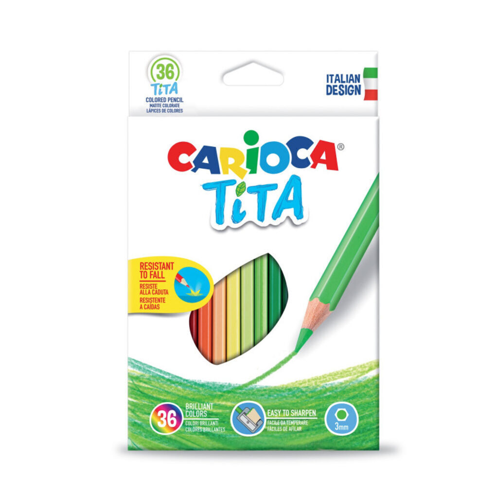 Карандаши цвет. 36цв  Carioca Tita  пластиковые
