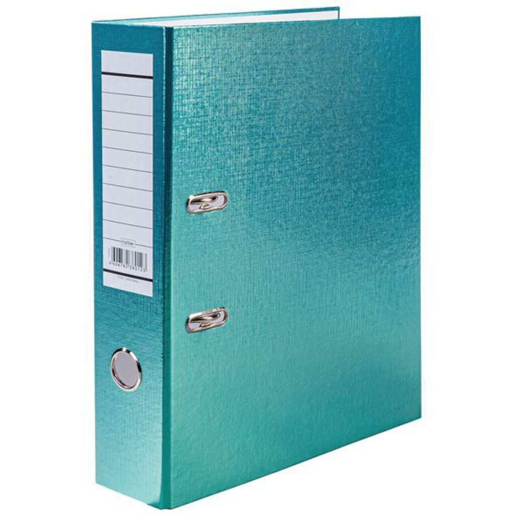 Регистратор А4, 70мм Бумвинил METALLIC Мята