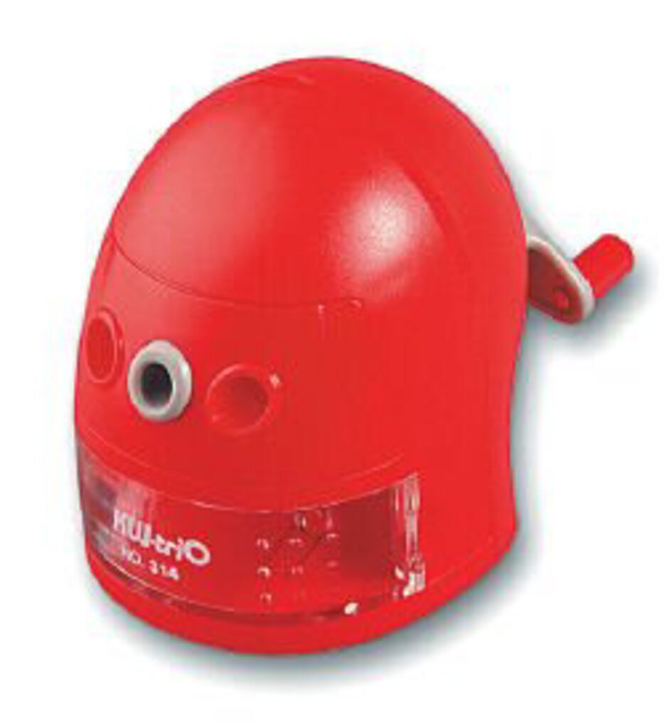 Точилка механическая "Робот" 1 отв, пласт.корпус, ассорти