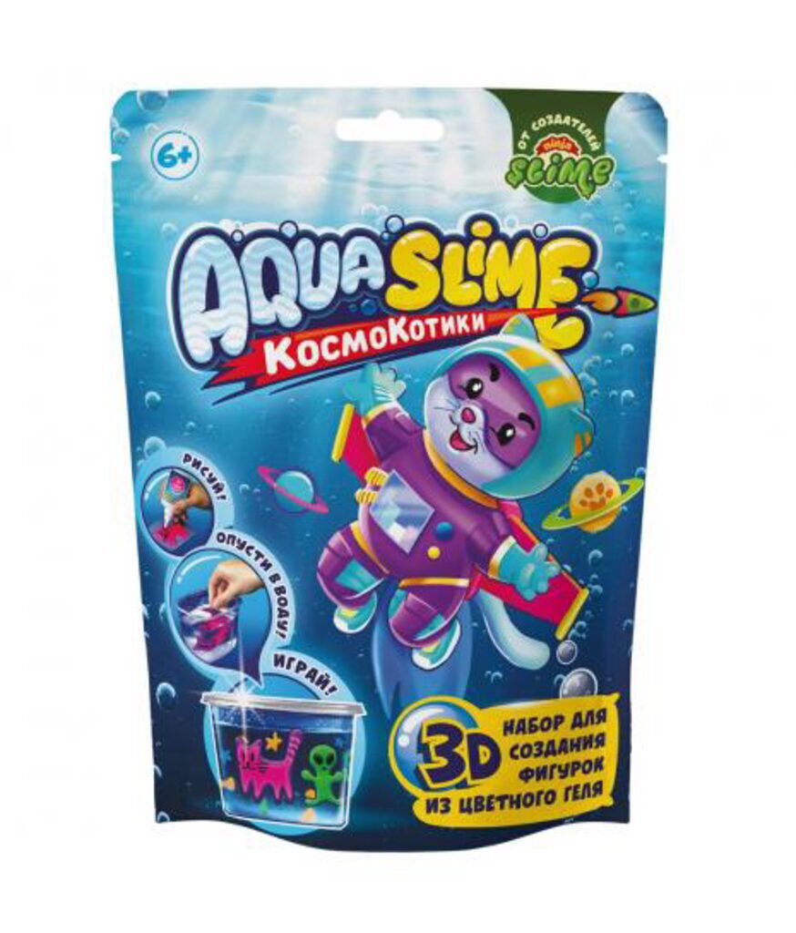 Набор геля для творчества " Aqua Slime" 2 тюбика