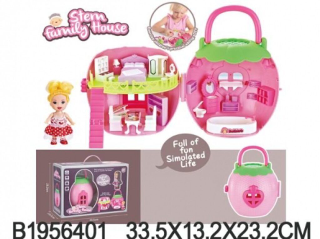 Игровой набор для девочек "Семейный дом" 20*15см, 31 предмет