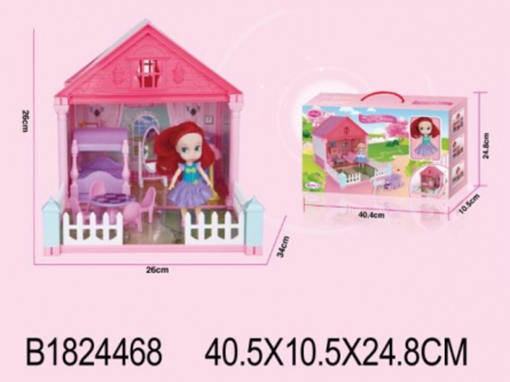 Игровой набор для девочек "Уютный уголок" 26*34см, 44 предмета