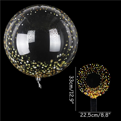Шар с рисунком 20" "Конфетти Gold" 50см