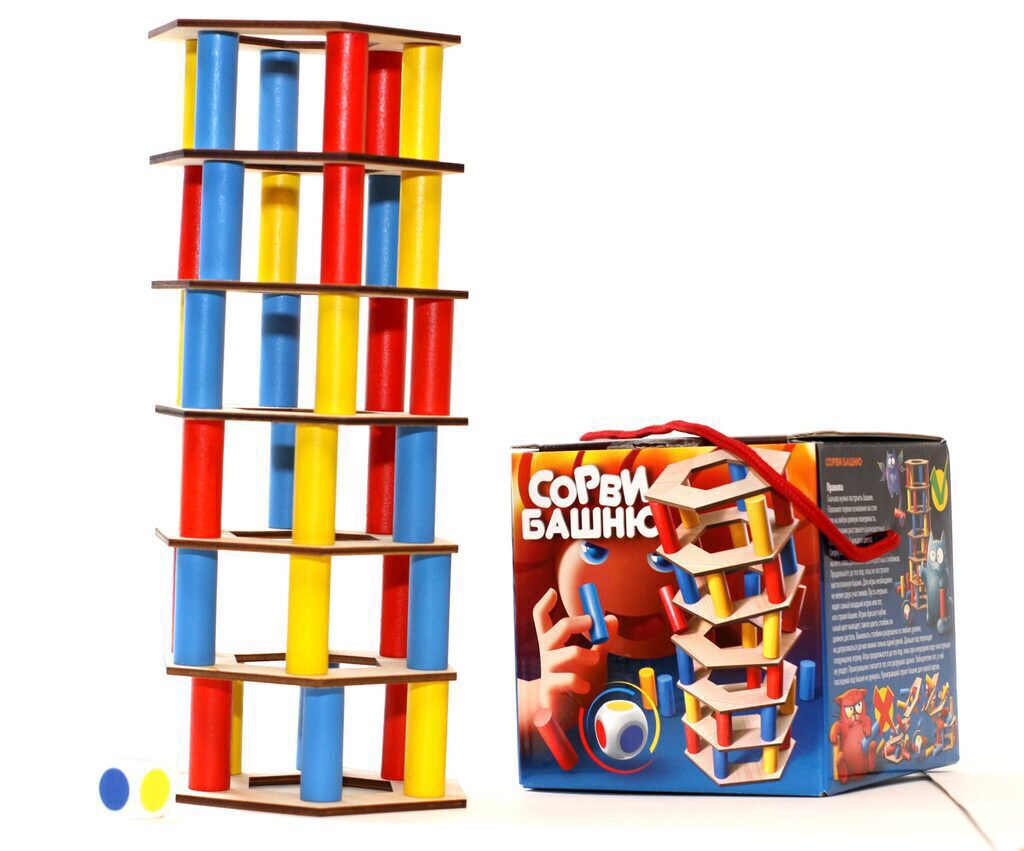 Игра настольная "Сорви башню" 3+