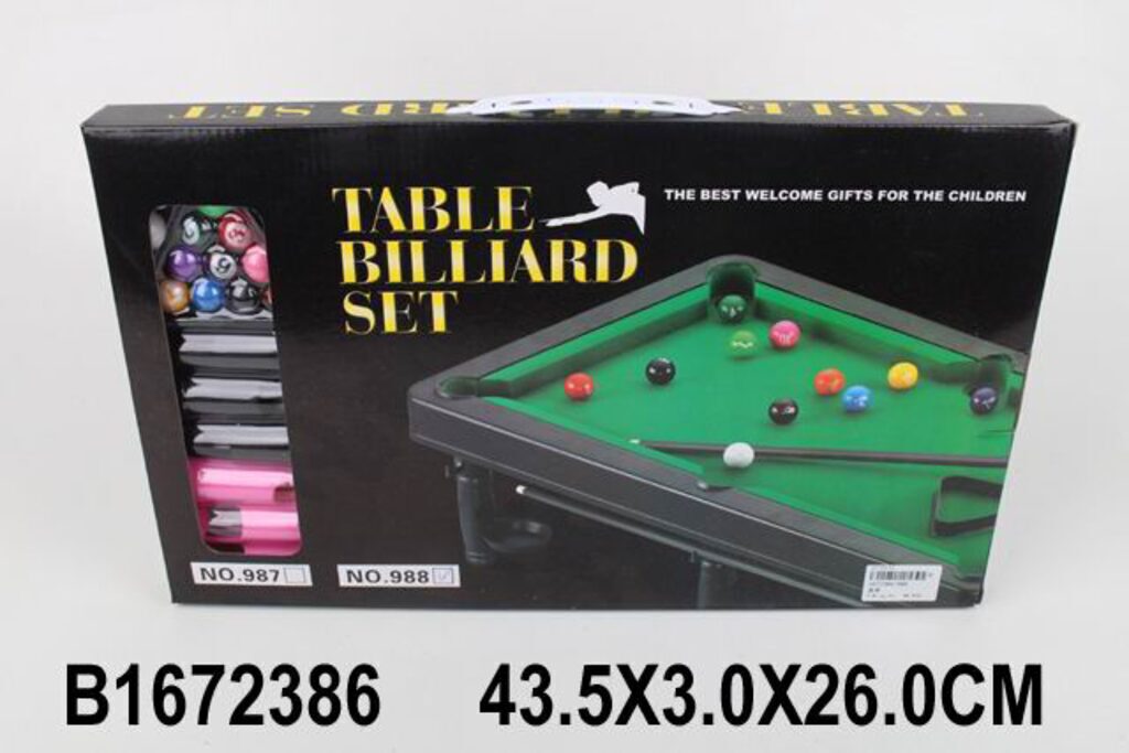 Игра настольная "Бильярд №2" 45*26см 6+