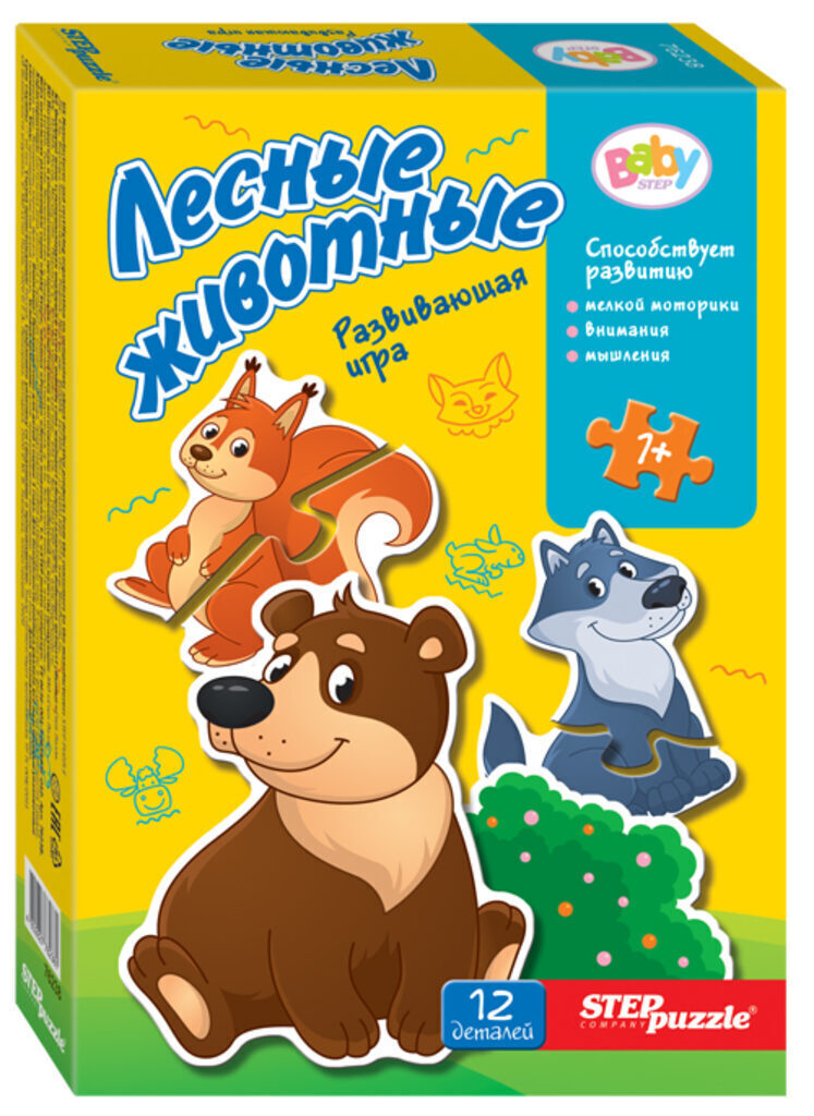 Игра настольная "Лесные животные" 1+