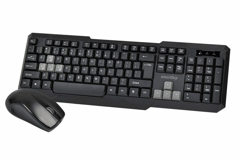 Комплект клавиатура+мышь мультимедийный Smartbuy ONE 230346AG черно-серый