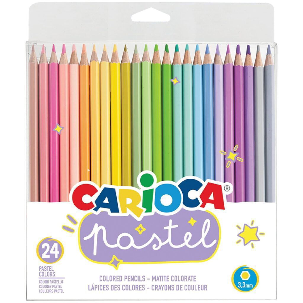 Карандаши цвет. 24цв  Carioca Pastel