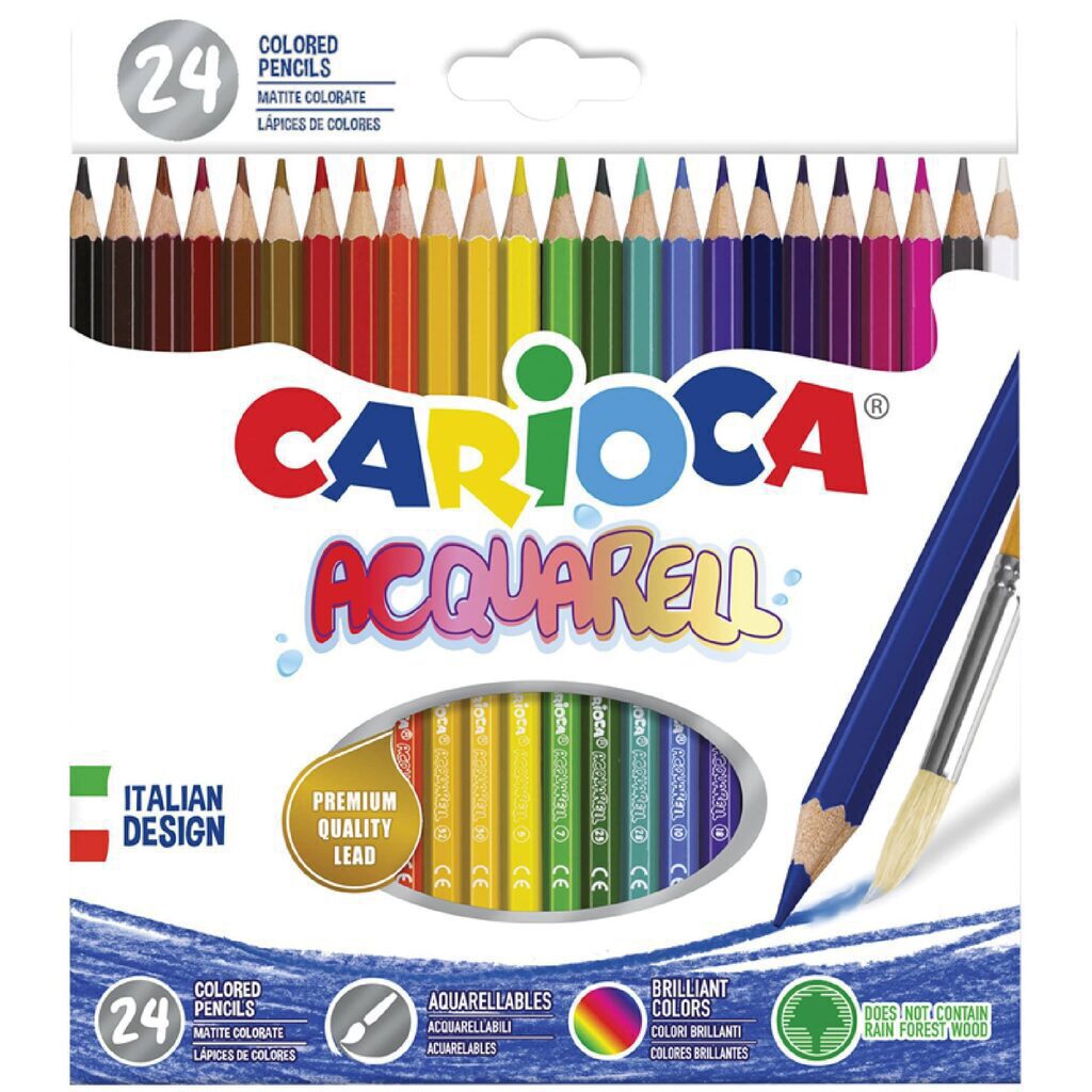 Карандаши цвет. акварельные 24цв  Carioca Acquarell