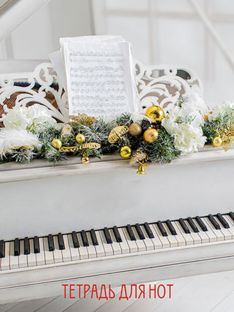 Тетрадь для нот А4, 16л "Нотный лист", вертикальная, обл. офсет