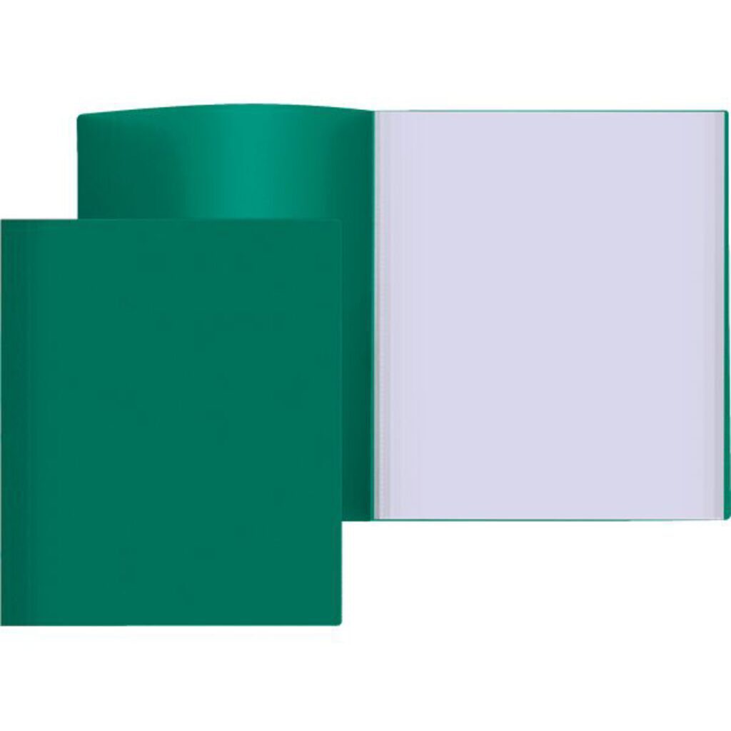 Папка файл А4  60лист 0.50мм, зеленая