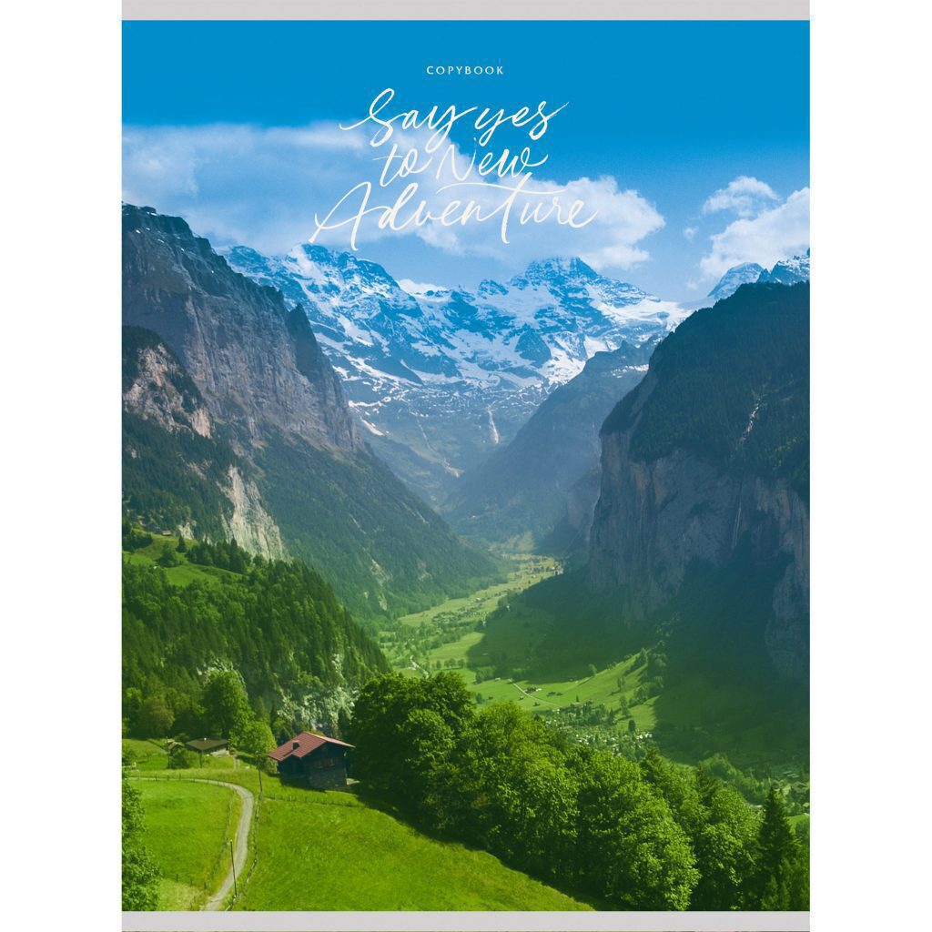 Тетрадь А4  60л кл. скоба Канц-Эксмо "В горах" глянц.лам