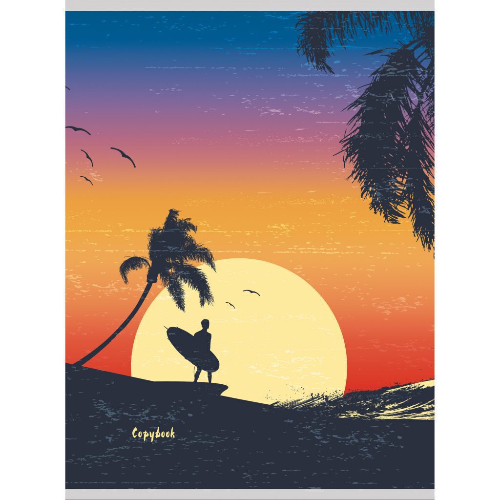 Тетрадь А4  60л кл. скоба Канц-Эксмо "На закате" глянц.лам