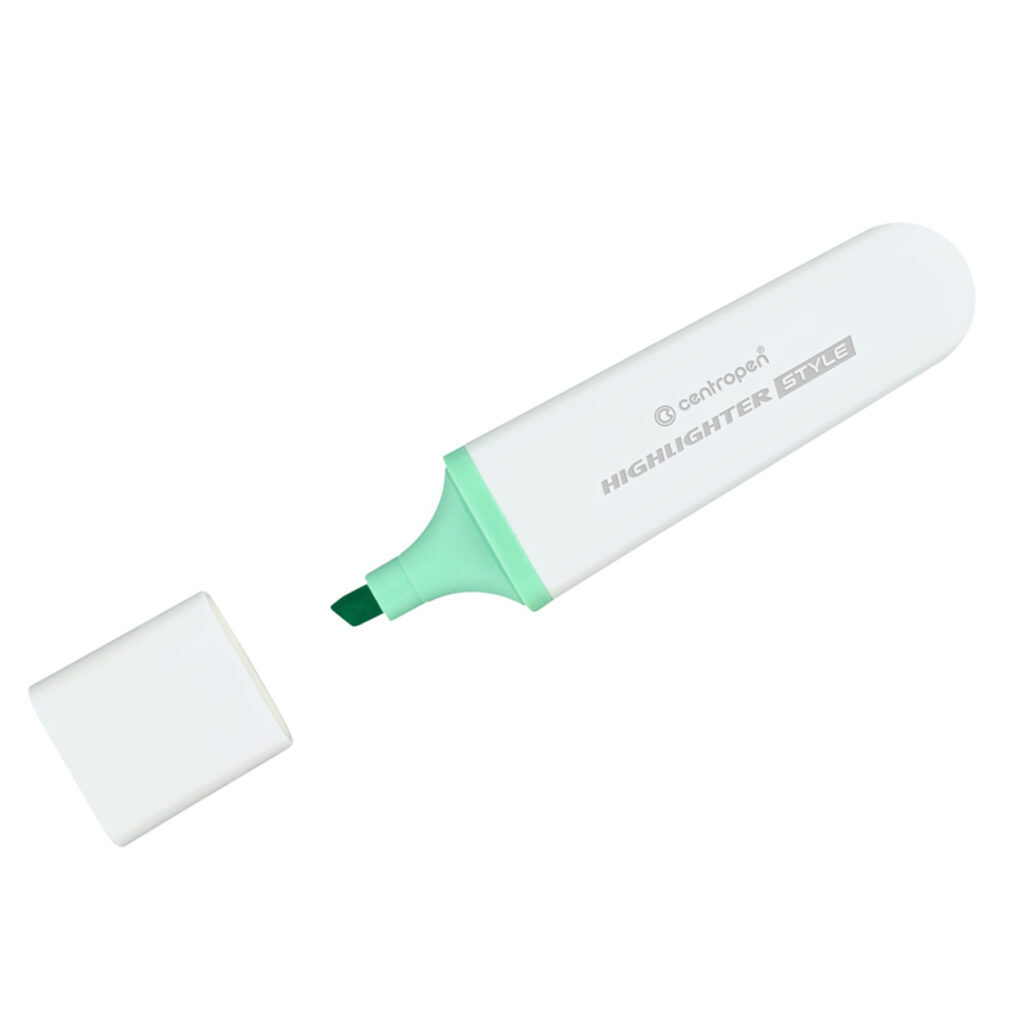 Текстовыделитель CENTROPEN Style / 1-4.6 мм./ зелёный пастель