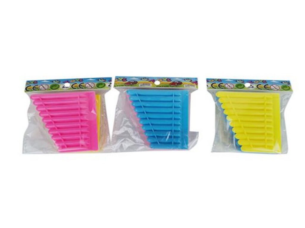 Губная гармошка 2шт, 8см, цвет ассорти