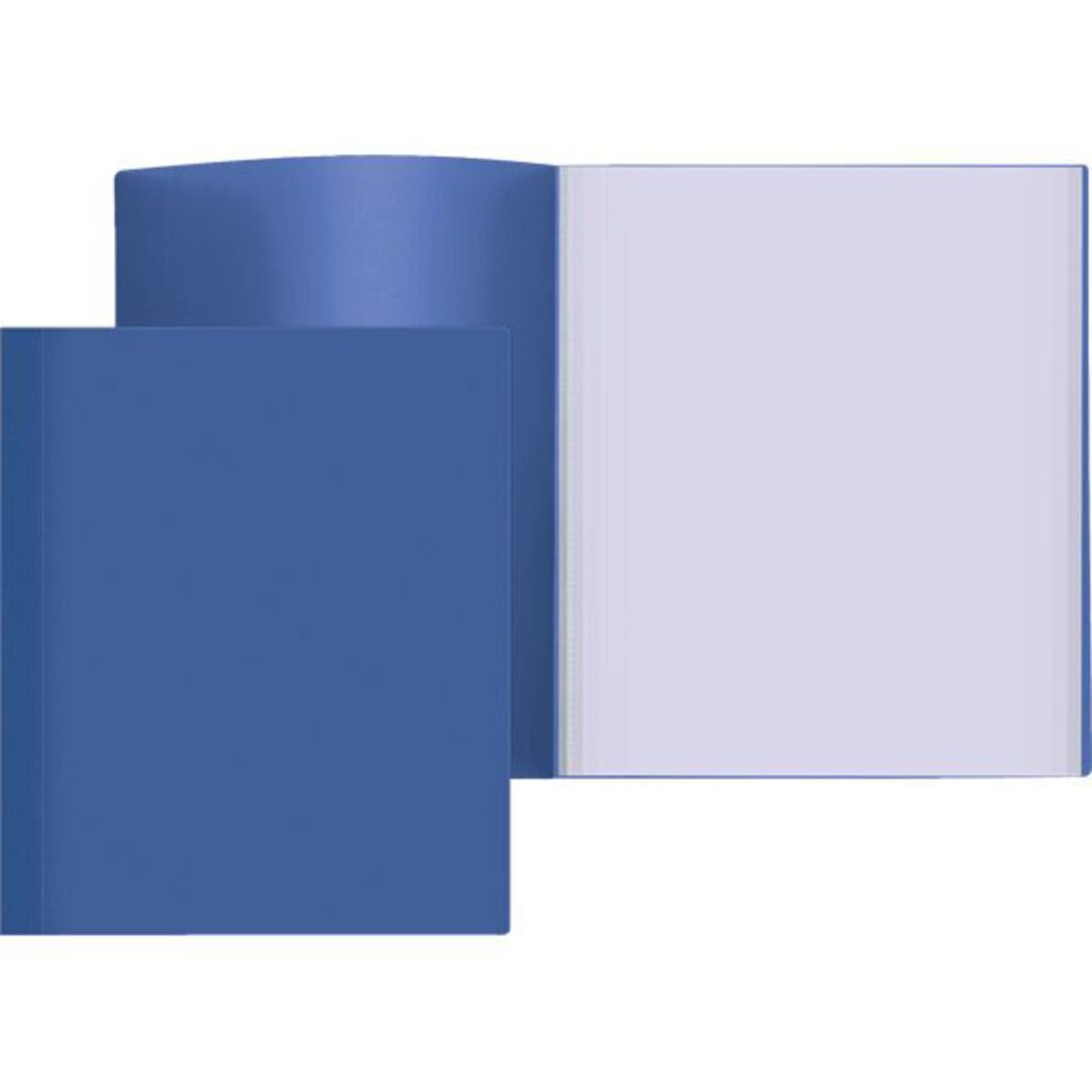 Папка файл А4  80лист 0.60мм, синяя