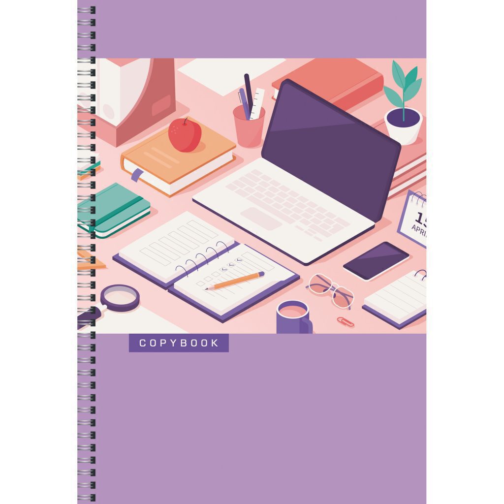 Тетрадь А4  60л кл. гребень Канц-Эксмо "Модный офис"