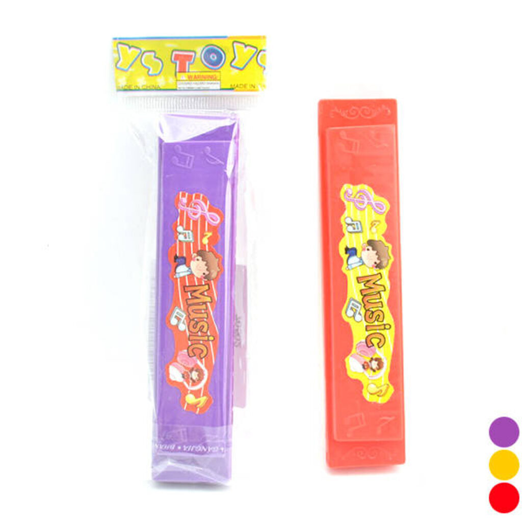 Губная гармошка , 12,5см, цвет ассорти