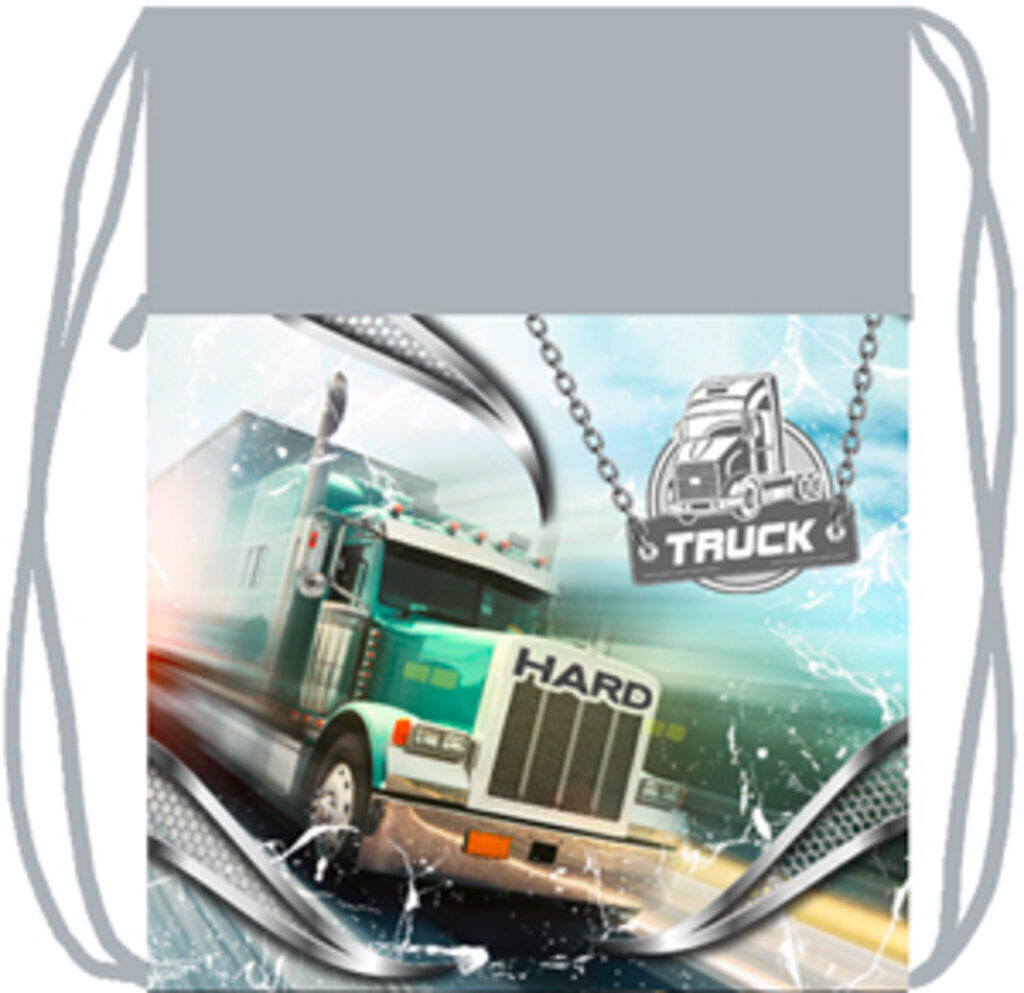 Мешок для обуви 1 отд, 370*470, карман "Hard truck"