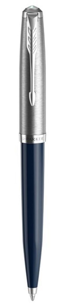 Parker Core Шариковая ручка  51 Midnight Blue CT  сталь нержавеющая
