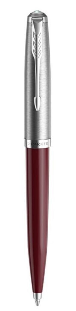 Parker Core Шариковая ручка  51 Burgundy CT  сталь нержавеющая