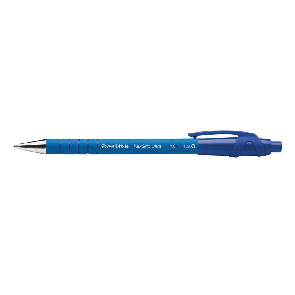 Ручка шар. Paper Mate Flexgrip Ultra RT автомат, синяя   0,8мм, прорезин. корпус