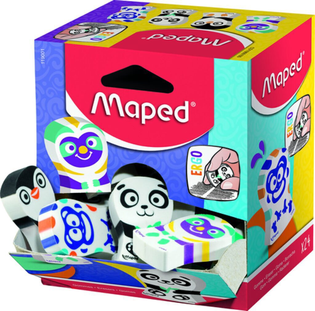 Ластик MAPED " ERGO FUN MULTI COLOR ", фигурный