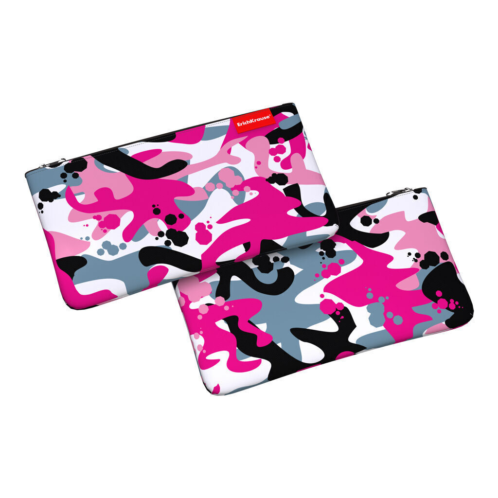 Пенал конверт ErichKrause® Light 220x120мм Pink Camo