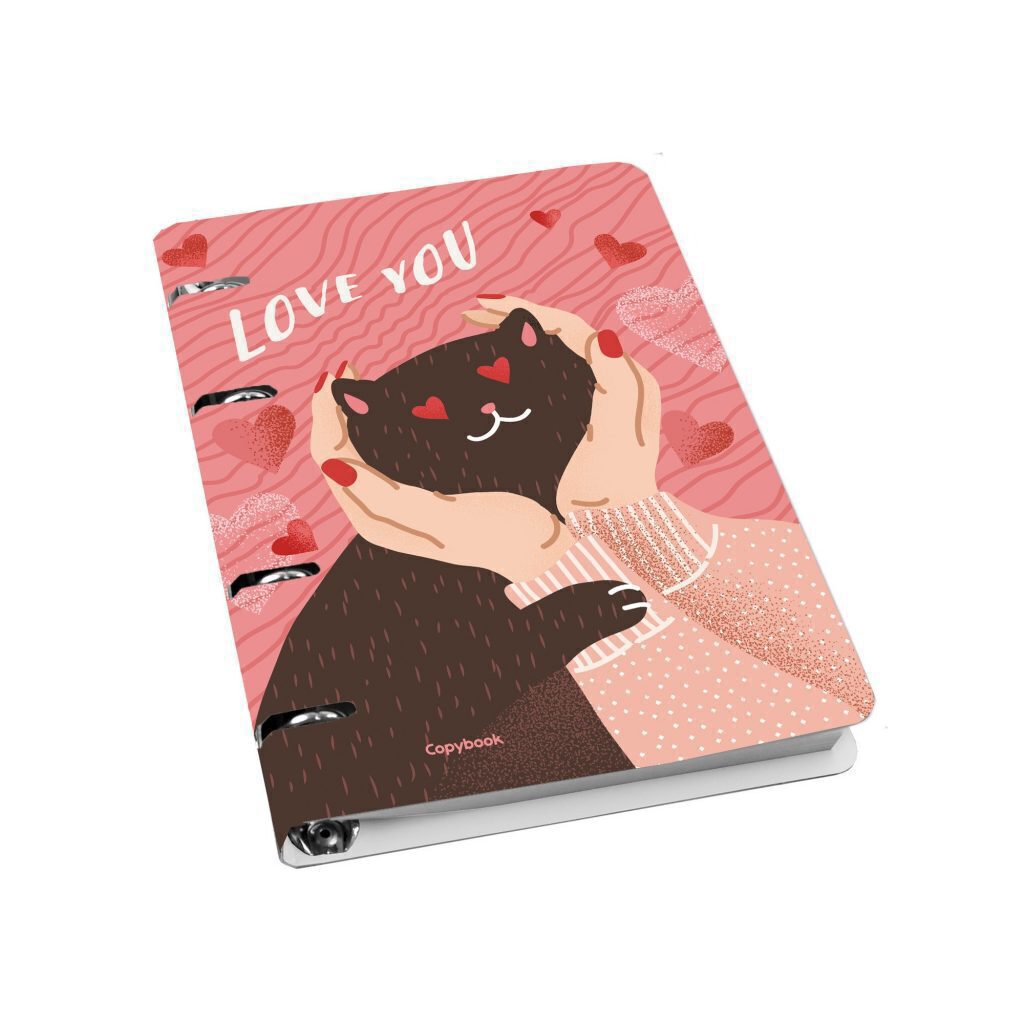 Тетрадь А5 100л кл. на кольцах Канц-Эксмо "Cute & Funny. Дизайн 16" глянц.лам., микротекстур.