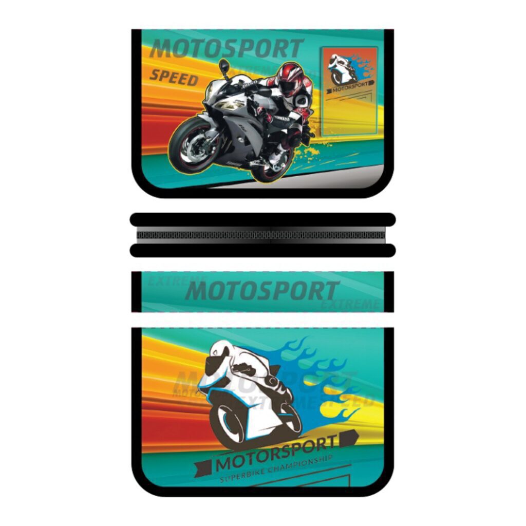 Пенал 1 отд. с откидной пл. (200*130) Motosport, ткань
