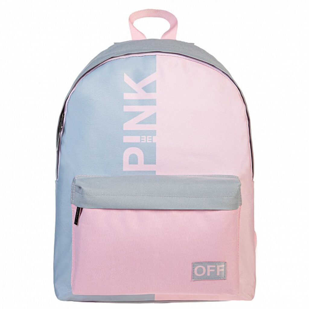 Рюкзак молодежный 41*30*13см Hatber "BASIC "PINK" полиэстер