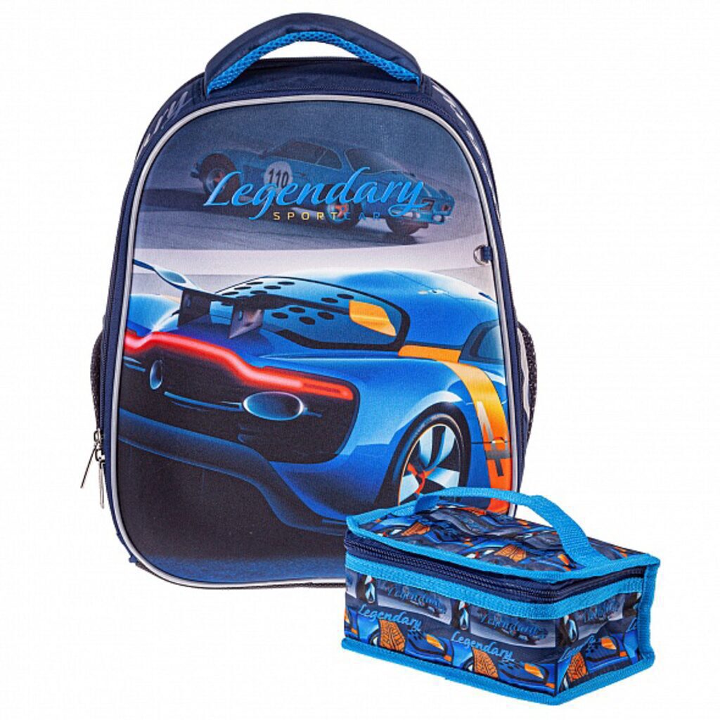 Ранец школьный 38*29*16см Hatber Ergonomic plus "АВТО" EVA