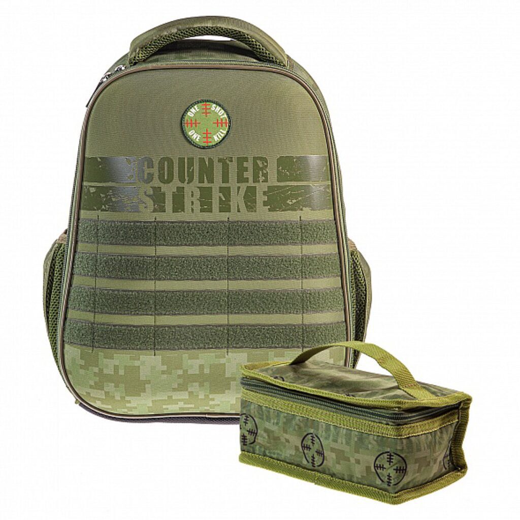 Ранец школьный 38*29*12,5см Hatber Ergonomic light "Military" EVA